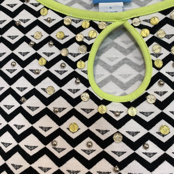 NWOT Lark Lane Stretch Tunic Top Embellished Sz S - Picture 4 of 8